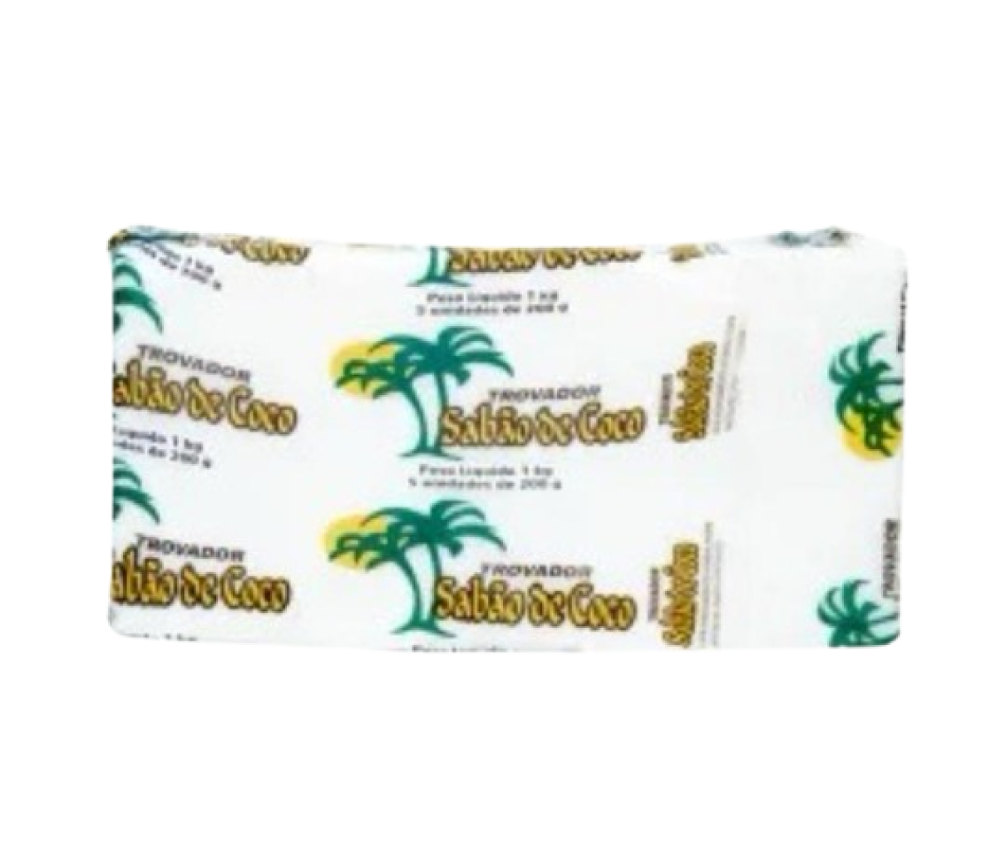Sabão Barra Côco 5X200g Trovador