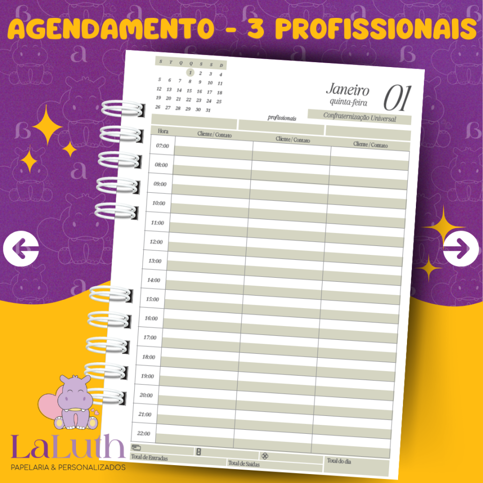 Agendamentos 03 Profissionais  - 2026