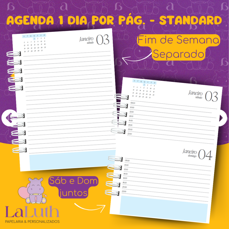 Agenda 1 Dia por Pág. - Standard - #3