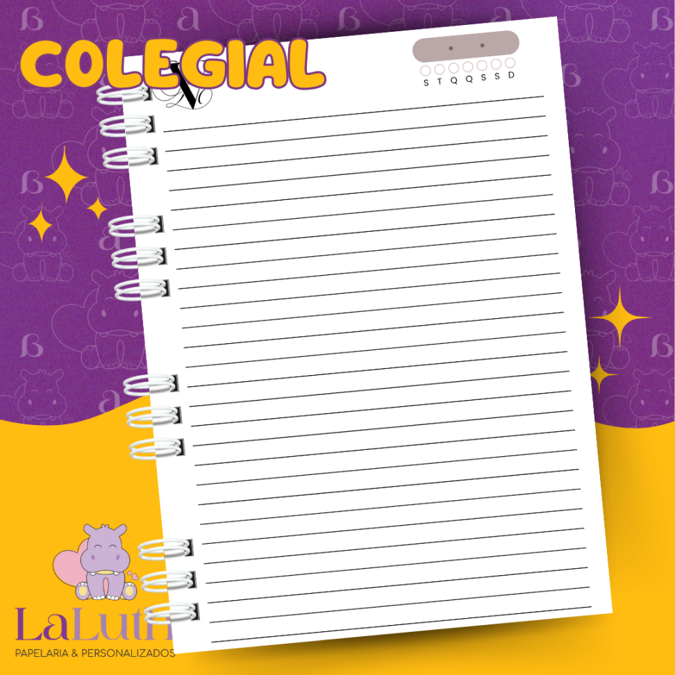 Caderno Colegial