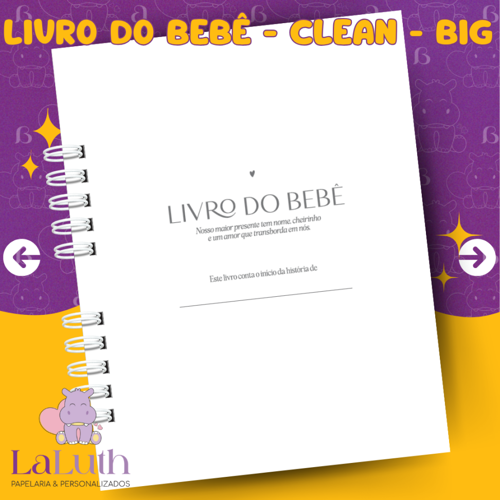 Livro do Bebê - Clean - BIG