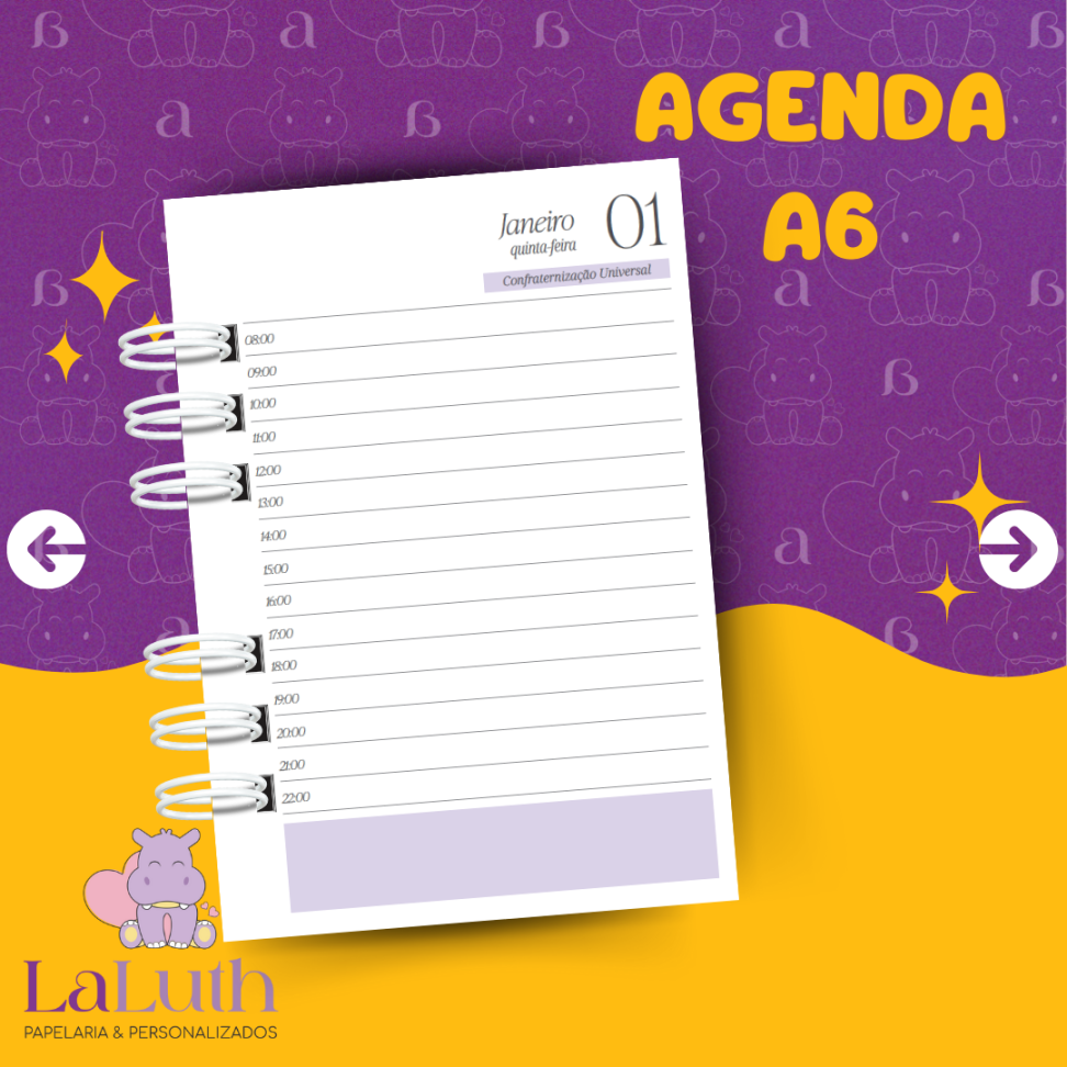 Agenda A6 - 1 Dia por Pág - Standard