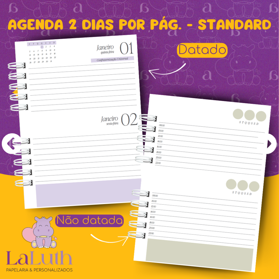 Agenda 2 Dias por Pág. - Standard - #3