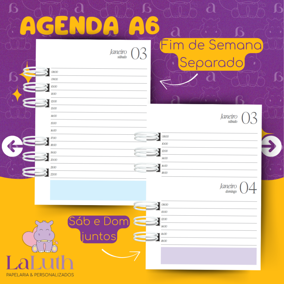 Agenda A6 - 1 Dia por Pág - Standard