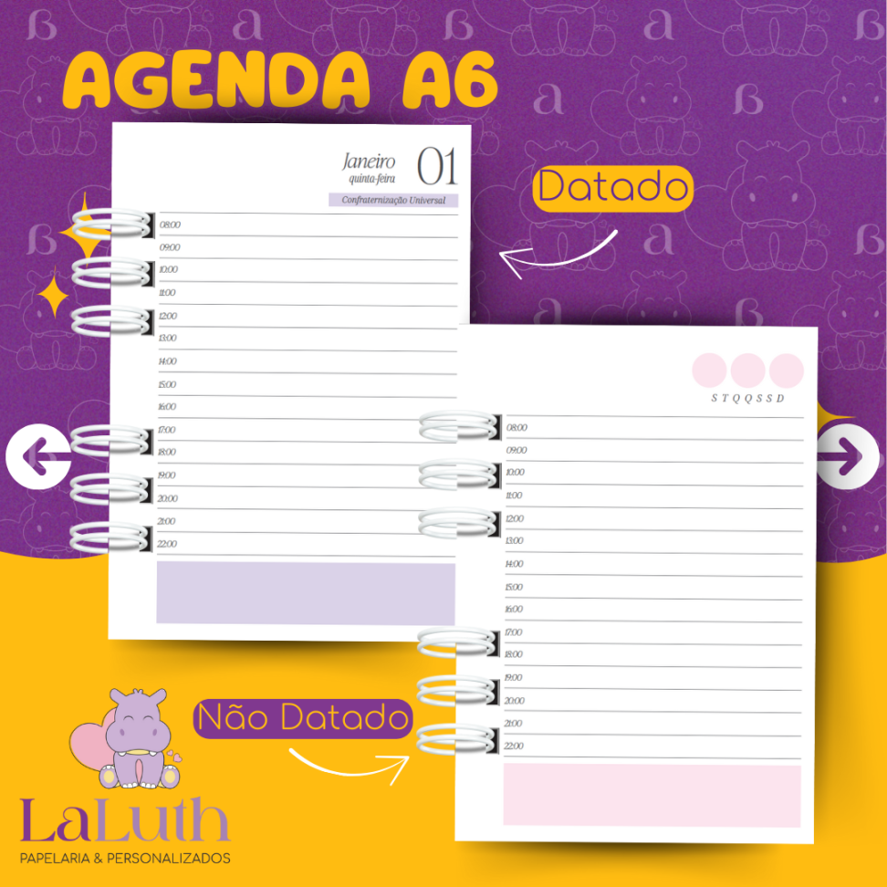 Agenda A6 - 1 Dia por Pág - Standard - #3