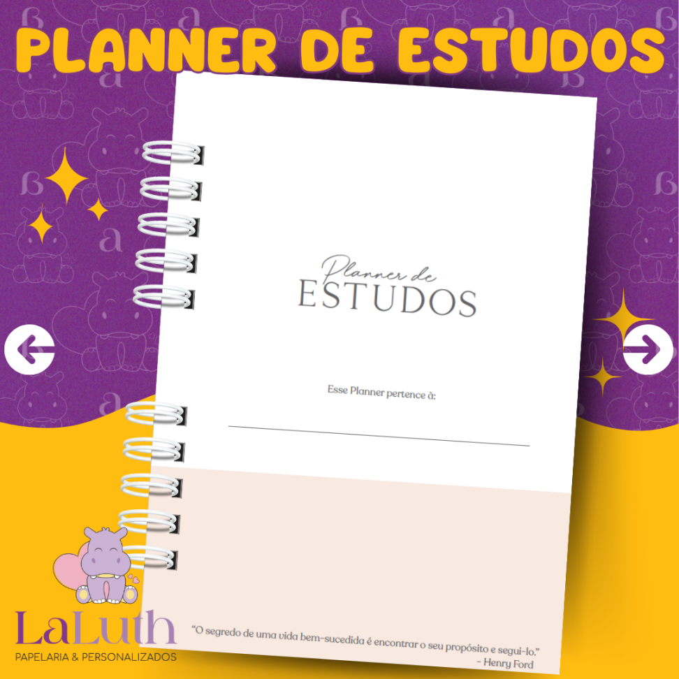 Planner de Estudos - Permanente