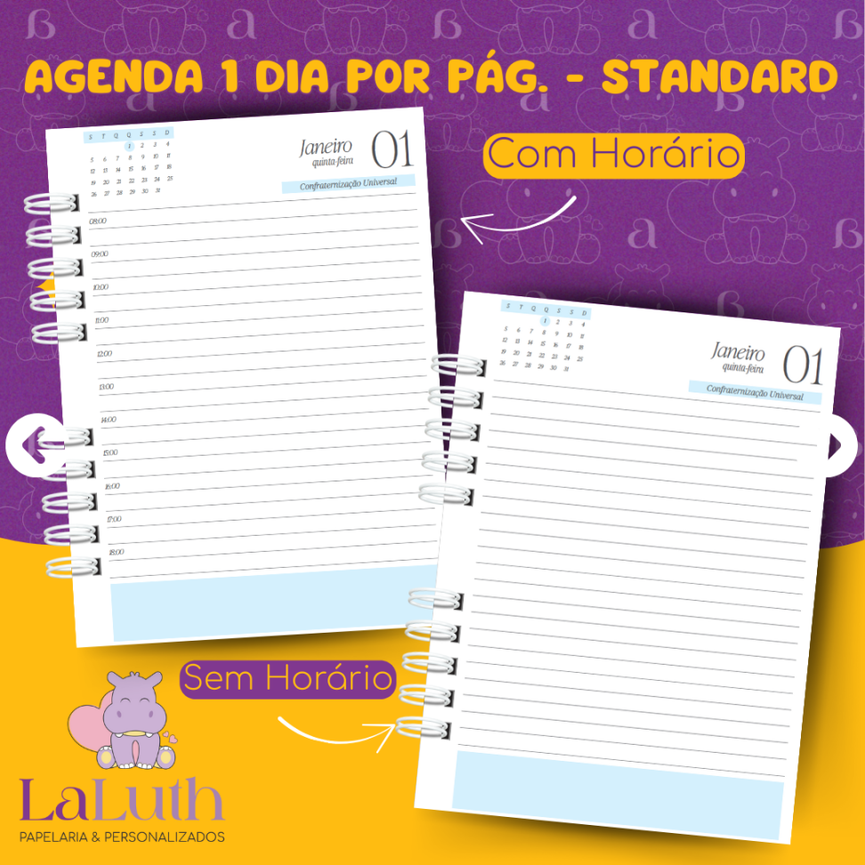 Agenda 1 Dia por Pág. - Standard - #4