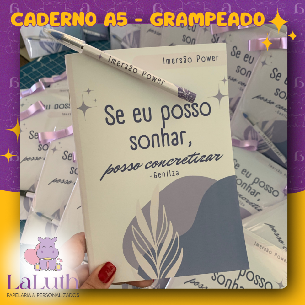 Caderno A5 - Grampeado - #1