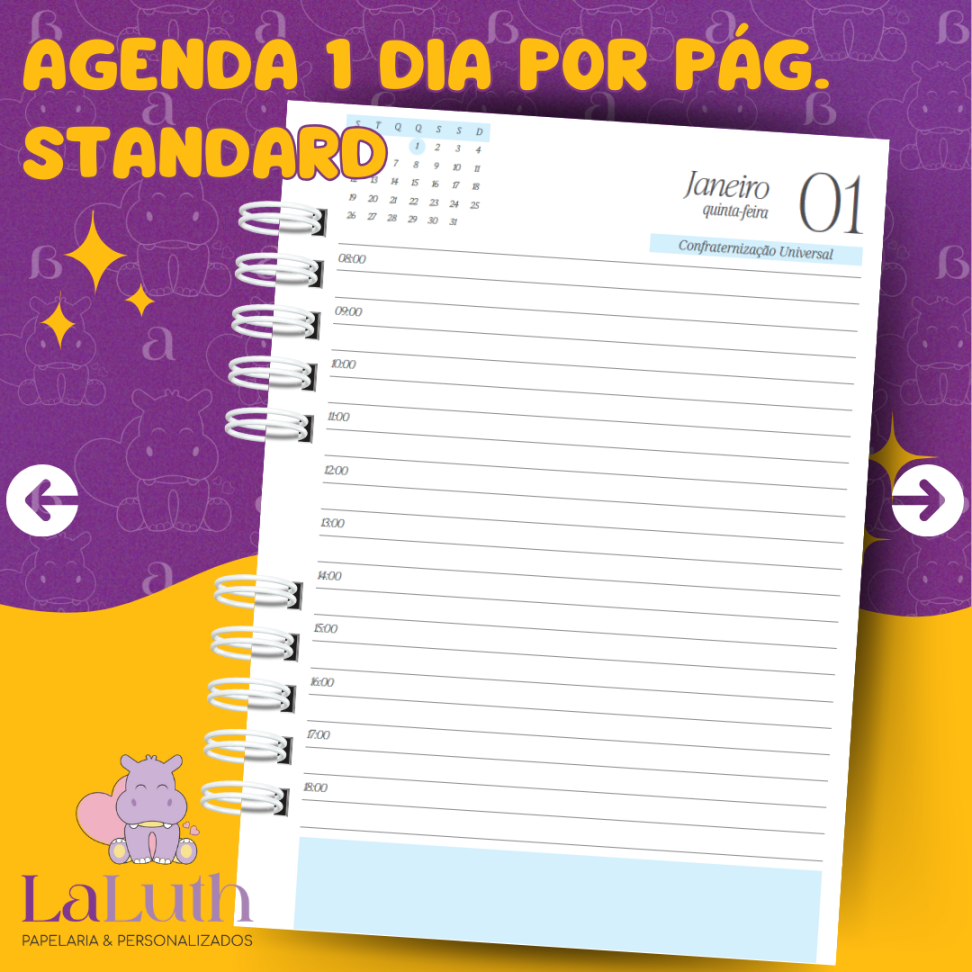 Agenda 1 Dia por Pág. - Standard