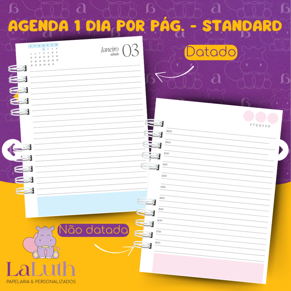 Agenda 1 Dia por Pág. - Standard
