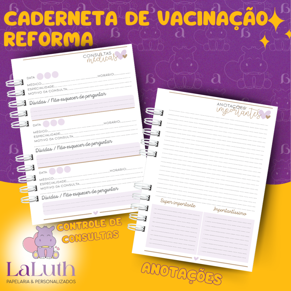 Reforma de Caderneta de Vacinação Infantil