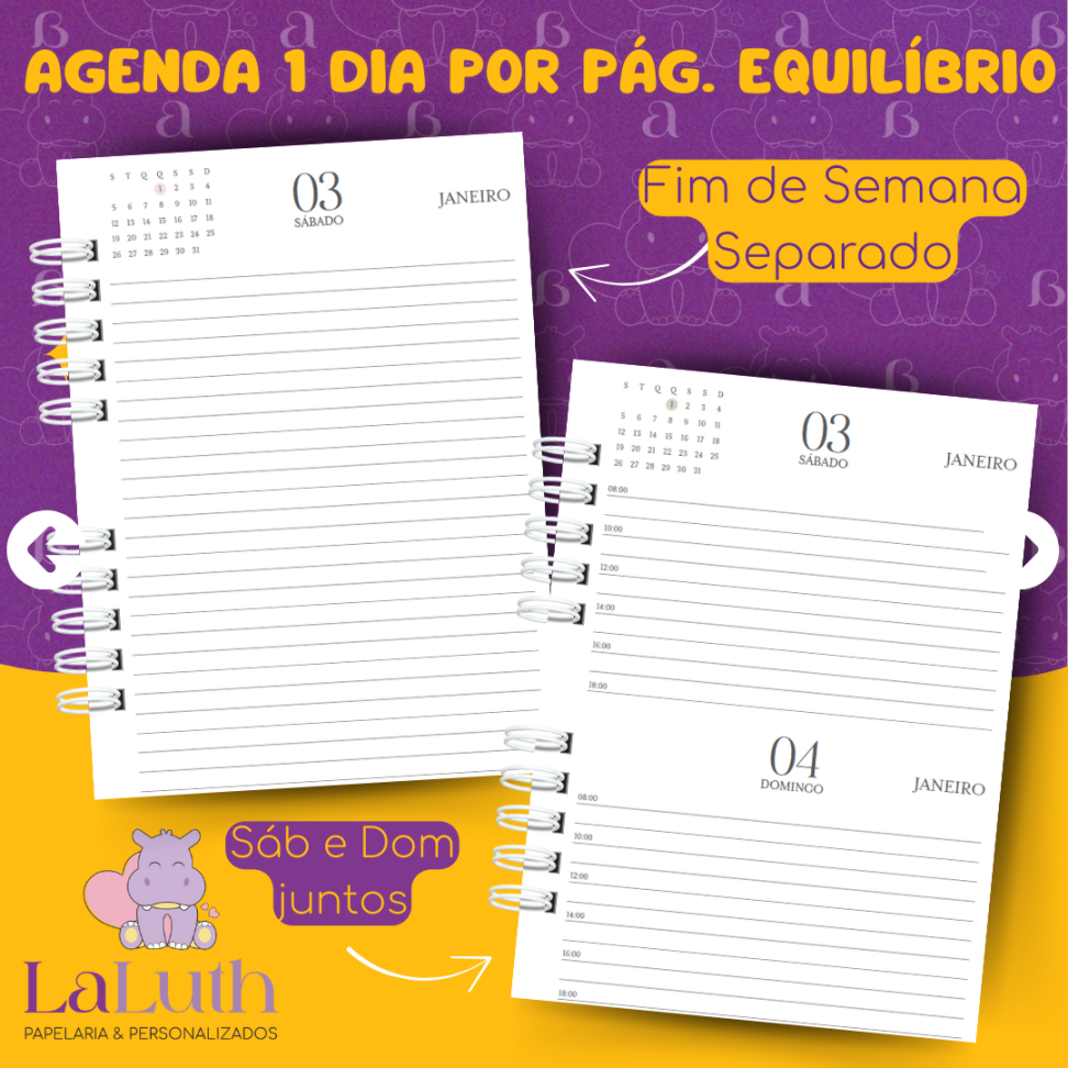 Agenda 1 Dia por Pág. - Equilíbrio