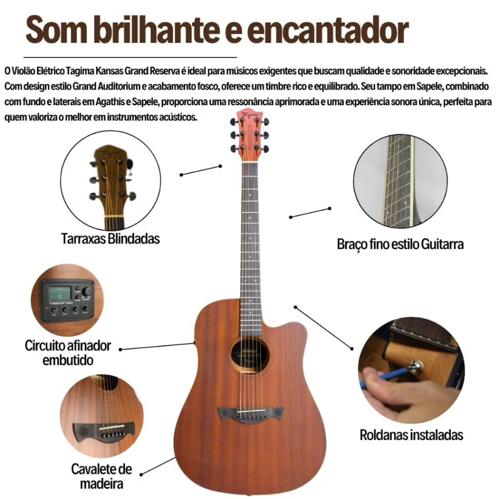VIOLÃO TAGIMA KANSAS GRAN RESERVA - #8