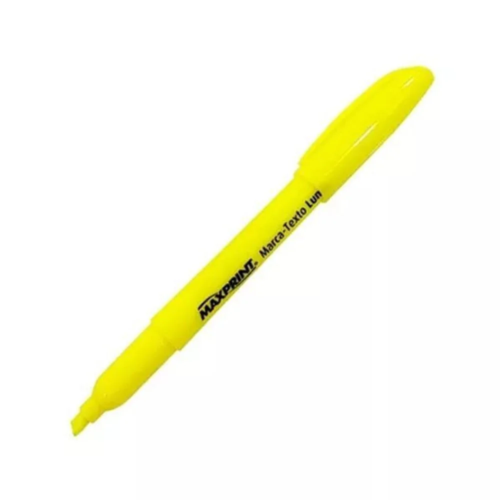 Caneta Marca Texto Maxprint Cor Amarelo