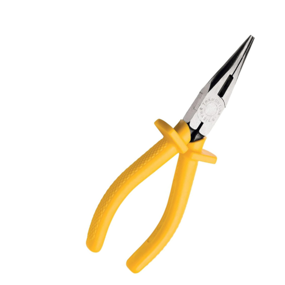Alicate Bico Tramontina Amarelo Meia Cana 6"