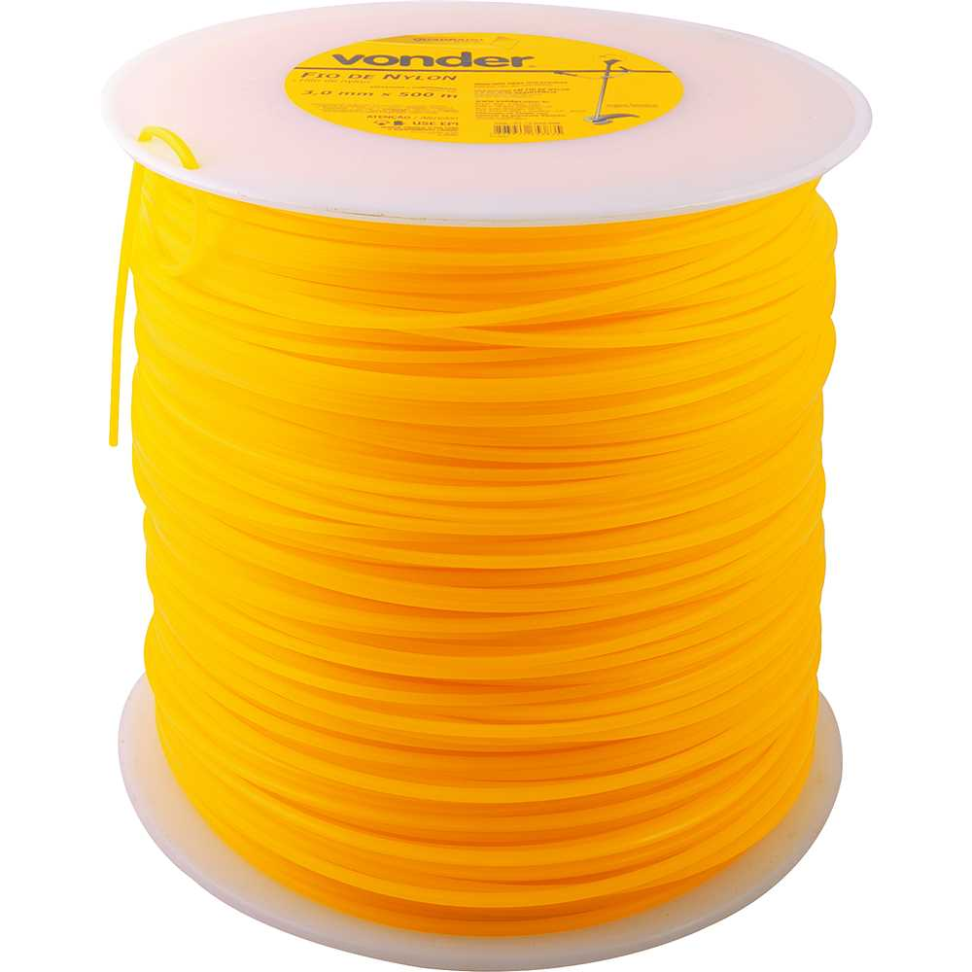 Fios de Nylon Vonder Quadrado Roçadeira 3,0mm (metro)