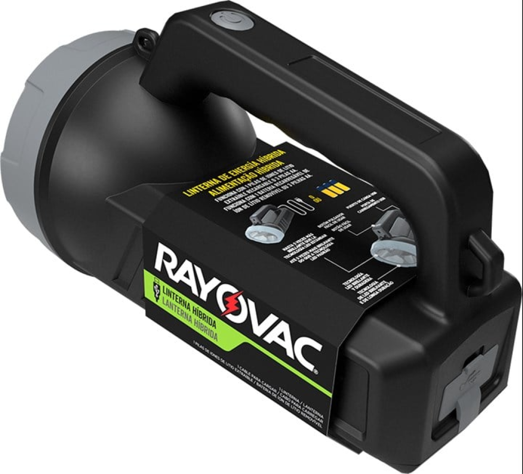 Lanterna Rayovac Recarregável Led 150 Lúmens