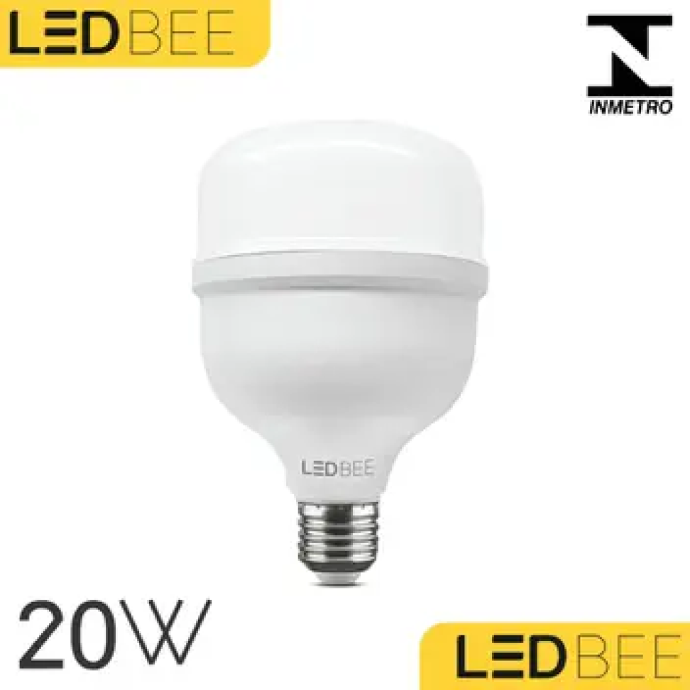 Lâmpada Bulbo 20w Luz Branca Ledbee Alta Potência 6500k