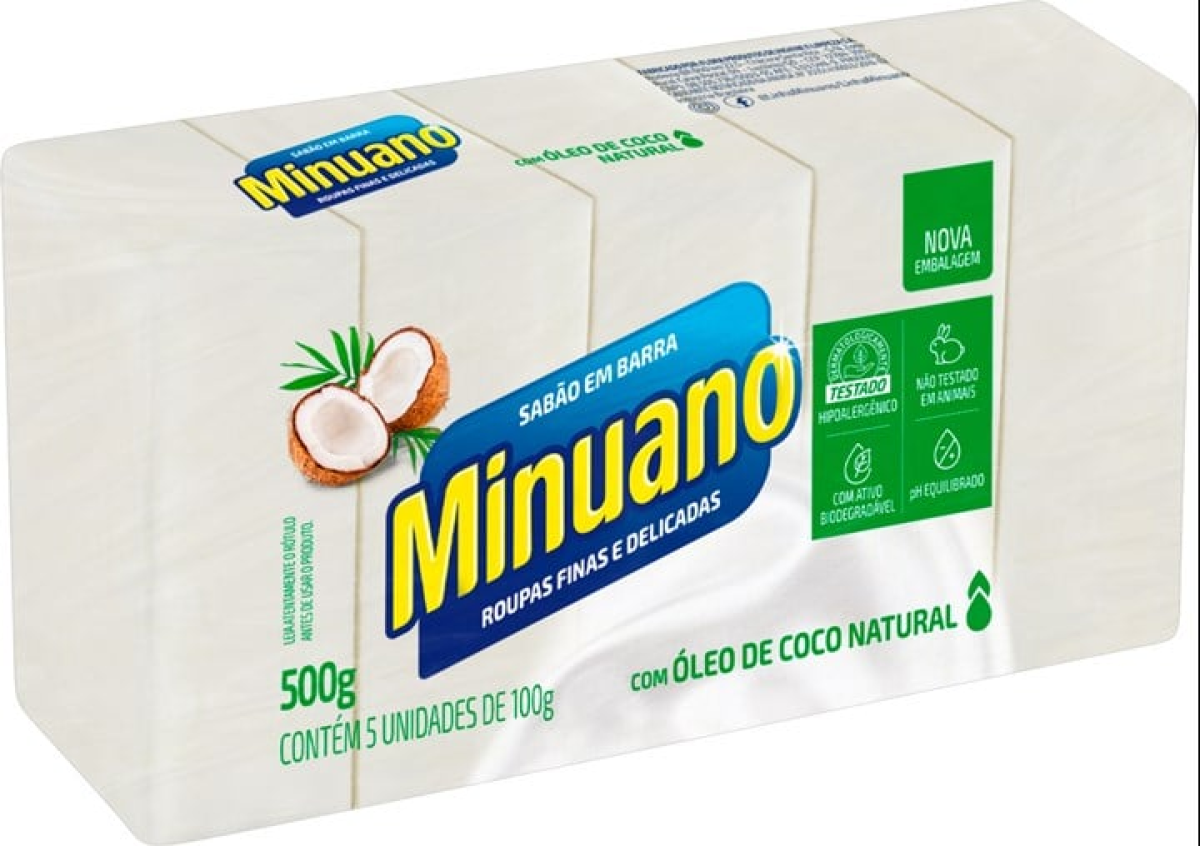 Sabão de Barra Minuano Coco 100 g