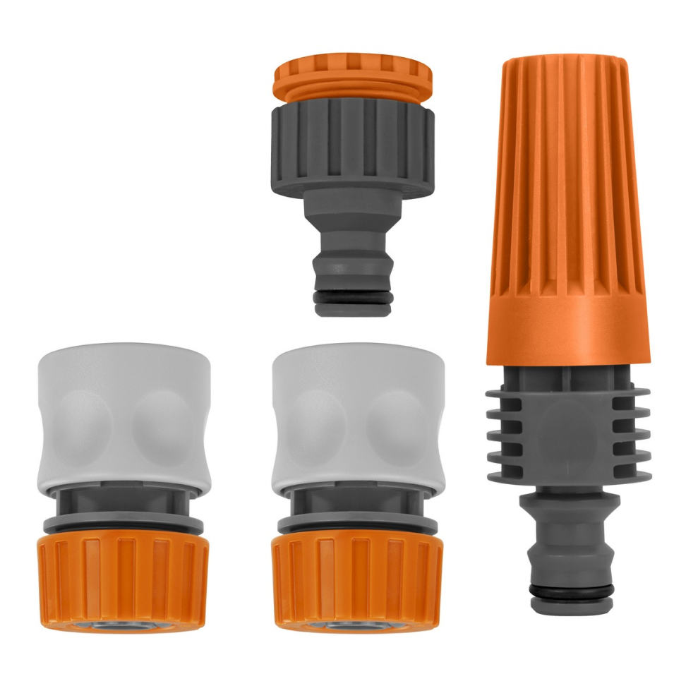 Conjunto para Irrigação Engate Rápido e Esguicho 4 Peças