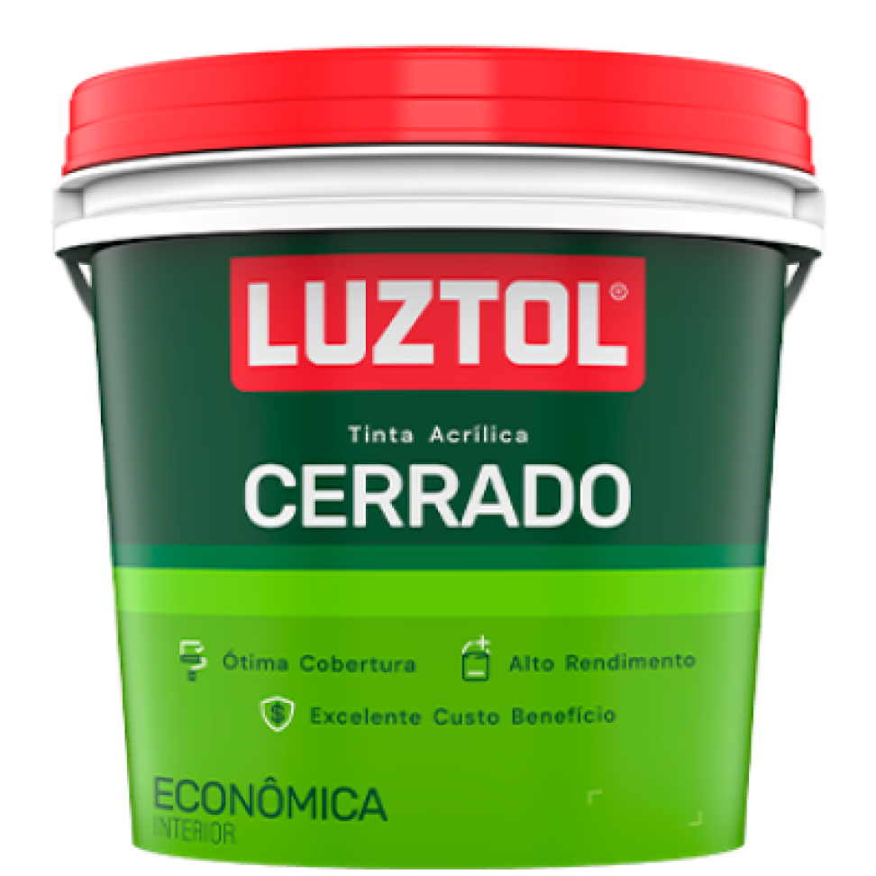 Tinta Piso Acrílica Luztol Cerrado Branco Fosca 18L