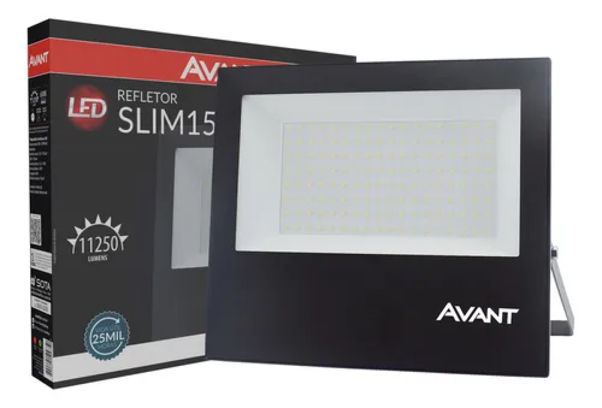 Refletor Led Avant Slim 150W 6500K Bivolt