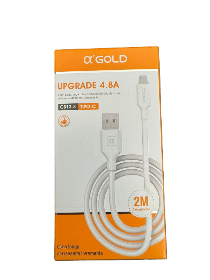 CB13-3 Cabo 4.8A Agold 2M Type-C