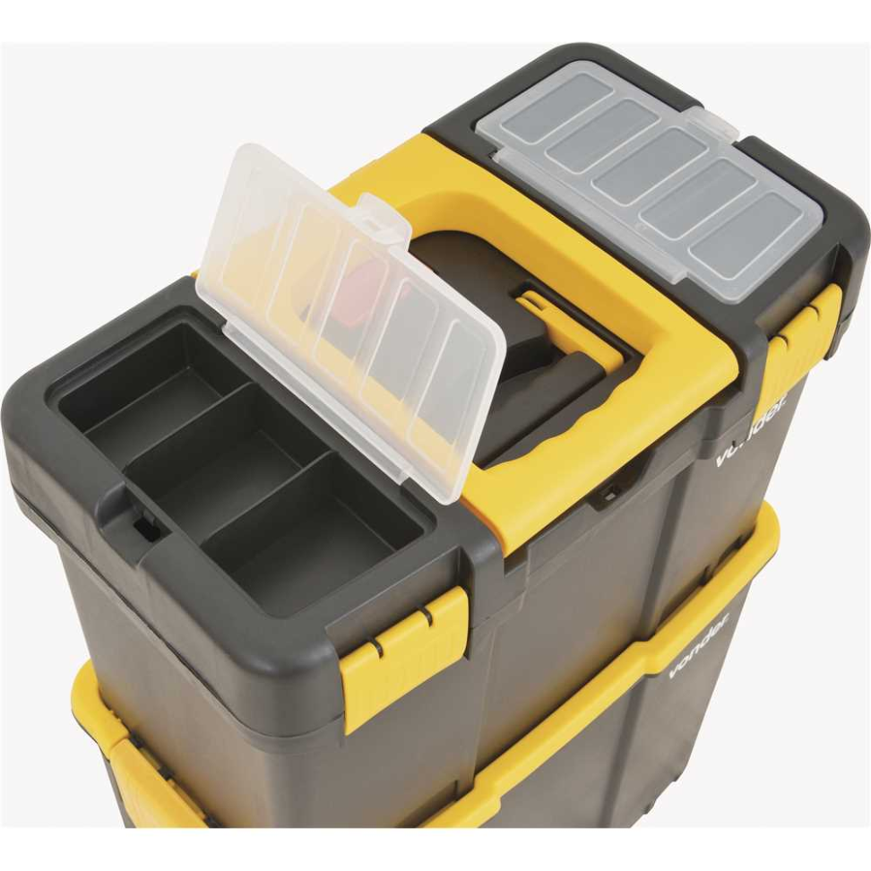 Caixa Para Ferramentas Vonder Com Rodas 62,5cm CRV 0300 - #4