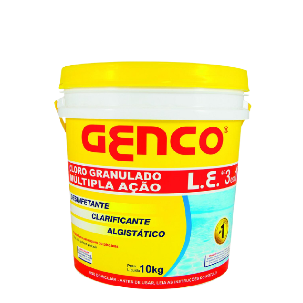 Cloro Granulado Genco L.E Multipla Ação 3x1 10kg