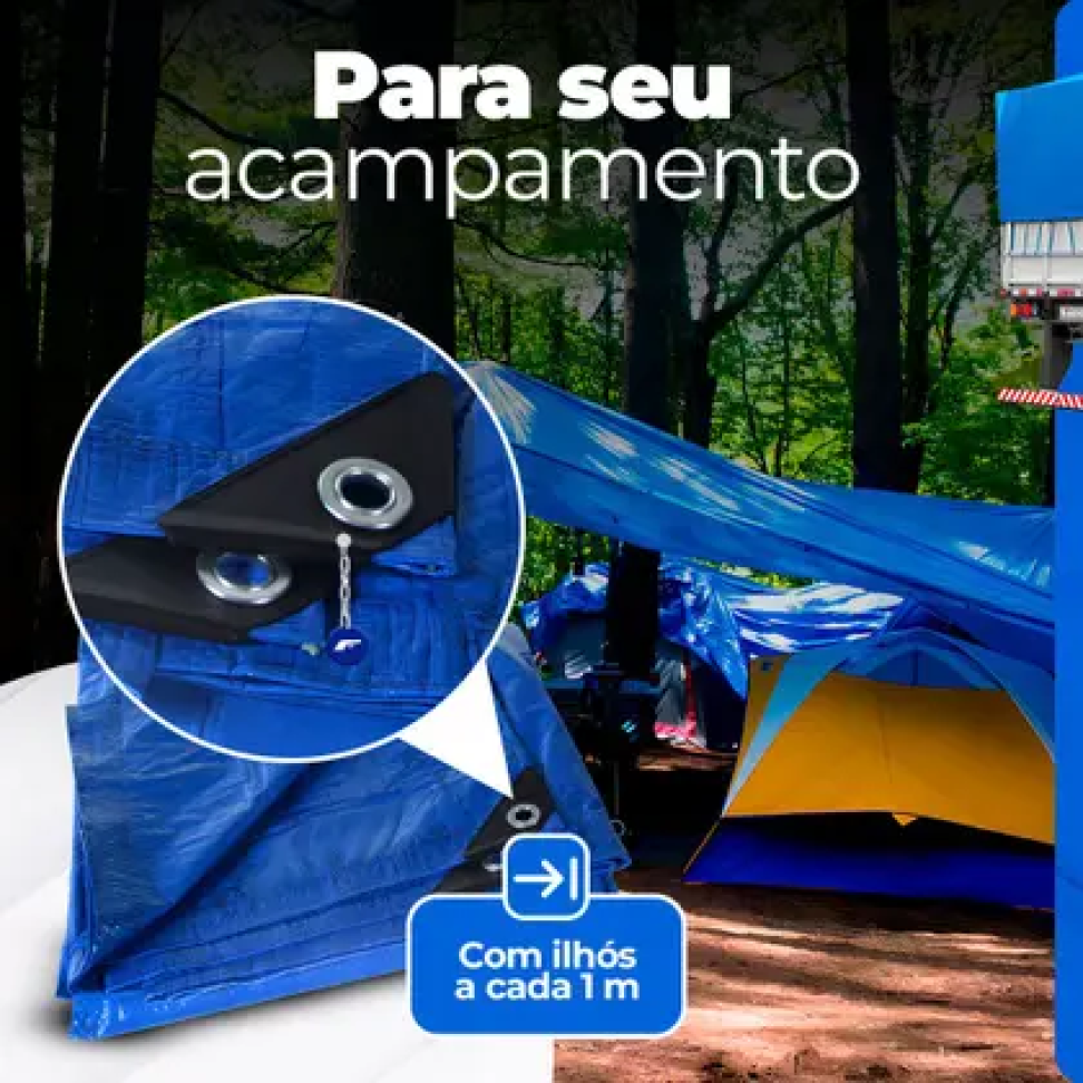 Lona de Polietileno Starfer 4x3m Com Corda de 20m