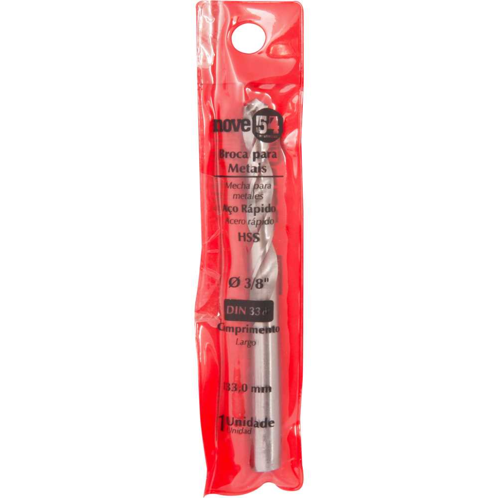 Broca para Metal Aço Rápido Nove54 10,0 mm