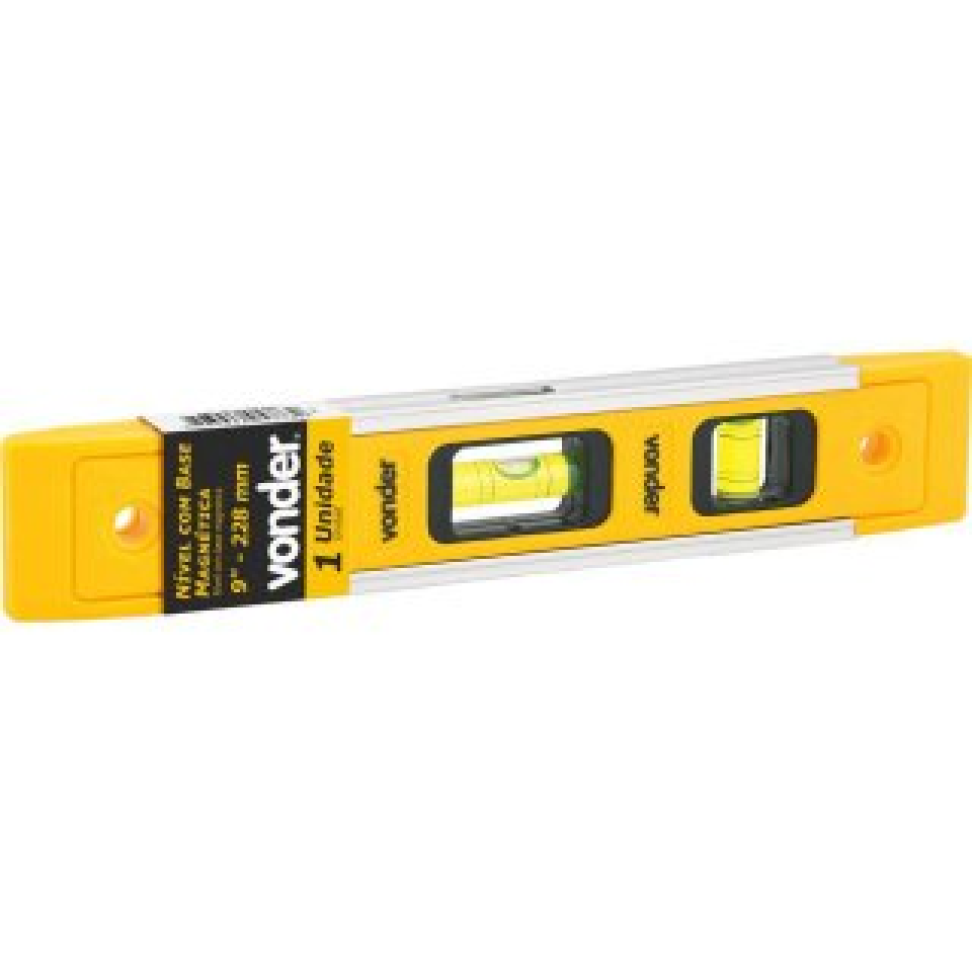 Nível Vonder Com Base Magnética 9,22,8 cm
