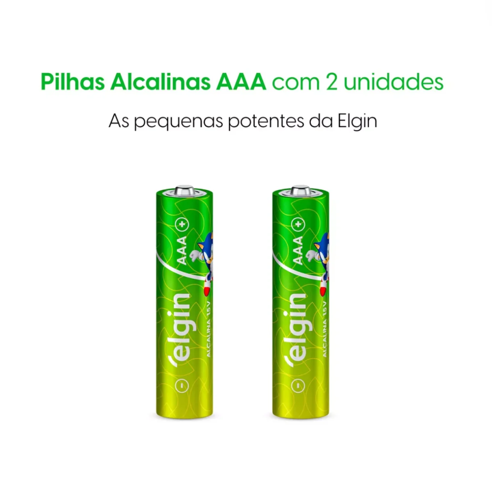 Pilha Alcalina Elgin Blister AAA C/2