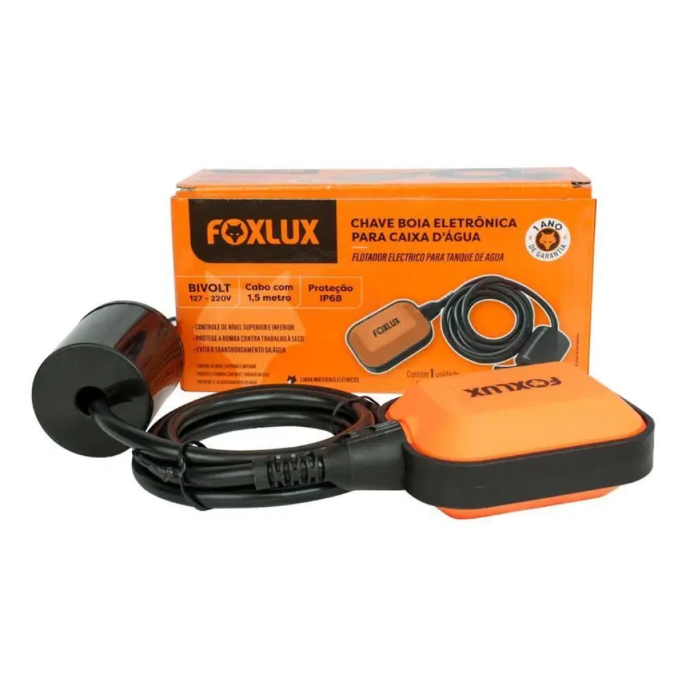 Boia de Nível Foxlux 1,5m 16A Bivolt
