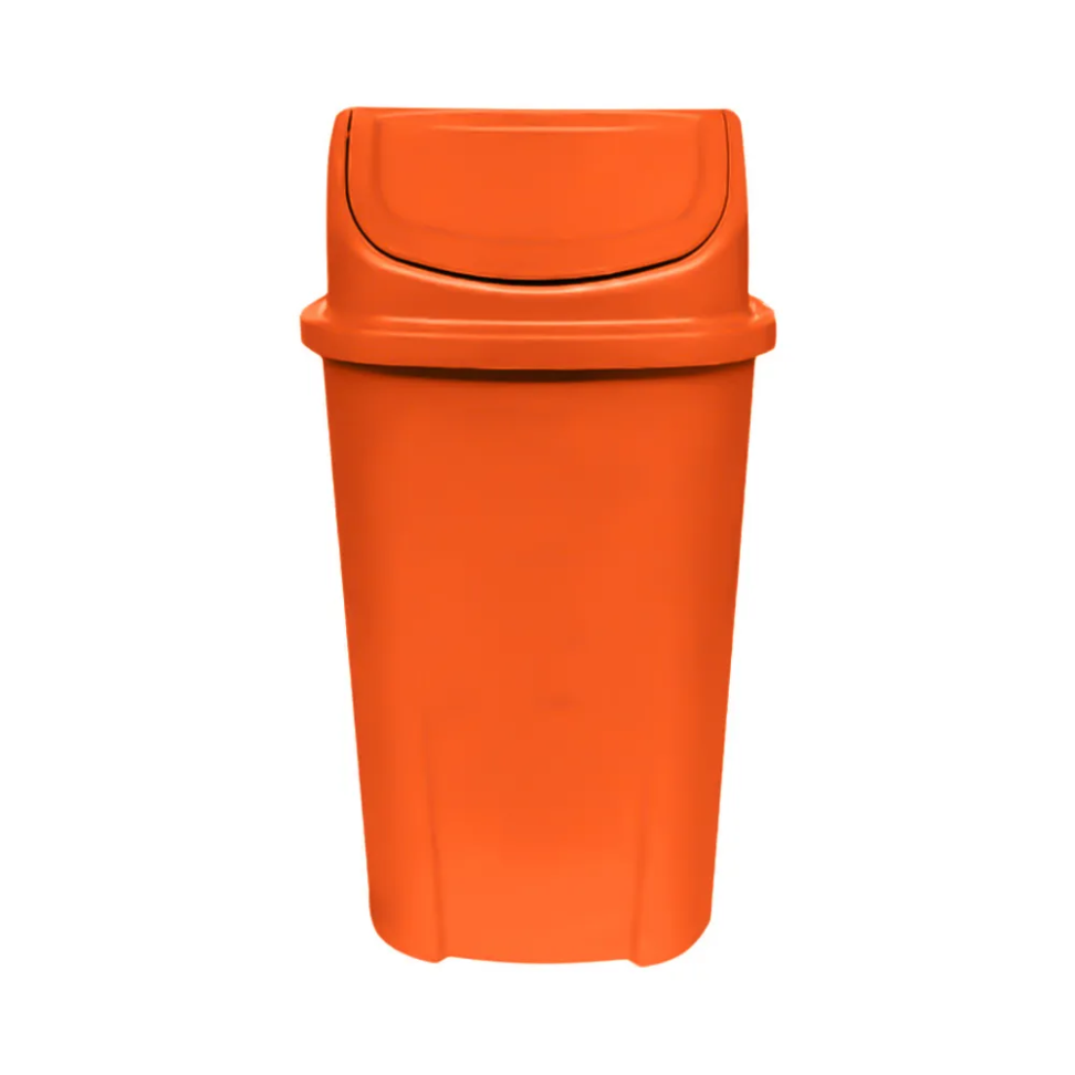 Lixeira Basculante Laranja 60L