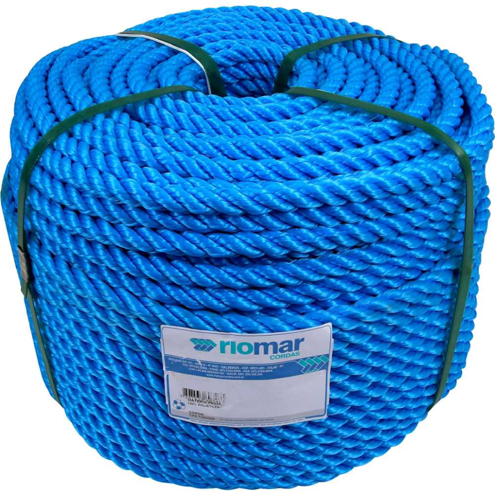 Corda Torcida Riomar Pesca Azul 8mm