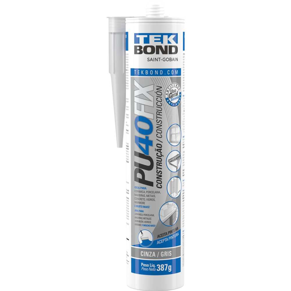 Selante PU TekBond 387g Cinza
