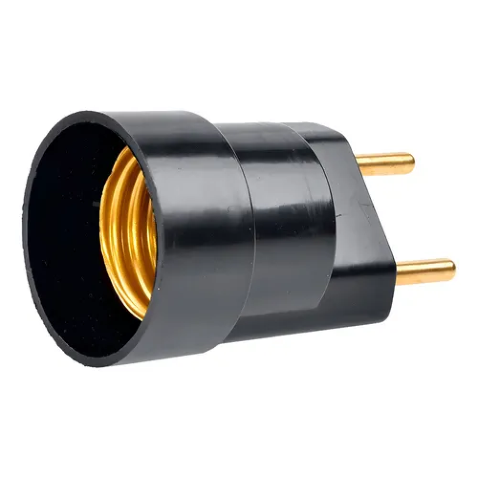 Pino Porta Lâmpada Decorlux Preto