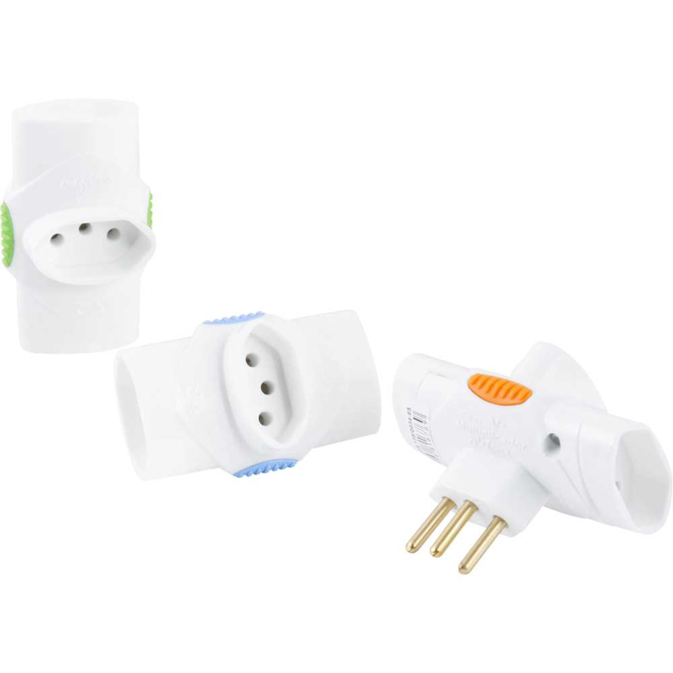 Plugue de Tomada Tipo T 3S 2P+T Bivolt 10A 20A