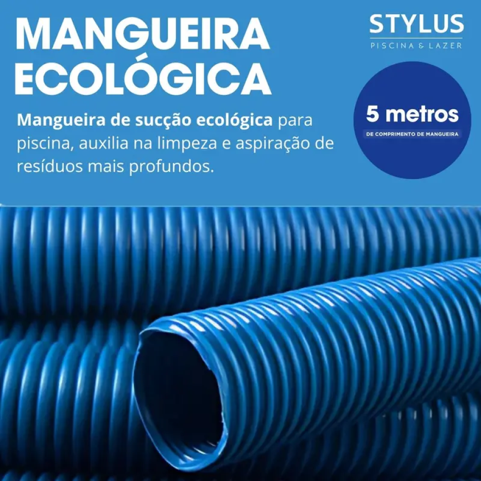 Mangueira de Piscina Stylus Ecologica 1/2" (metro)
