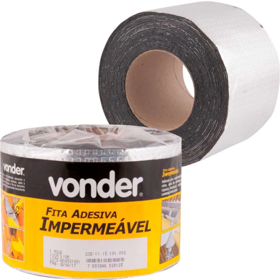 Fita Adesiva Impermeável Vonder 10cm x 10m - #3