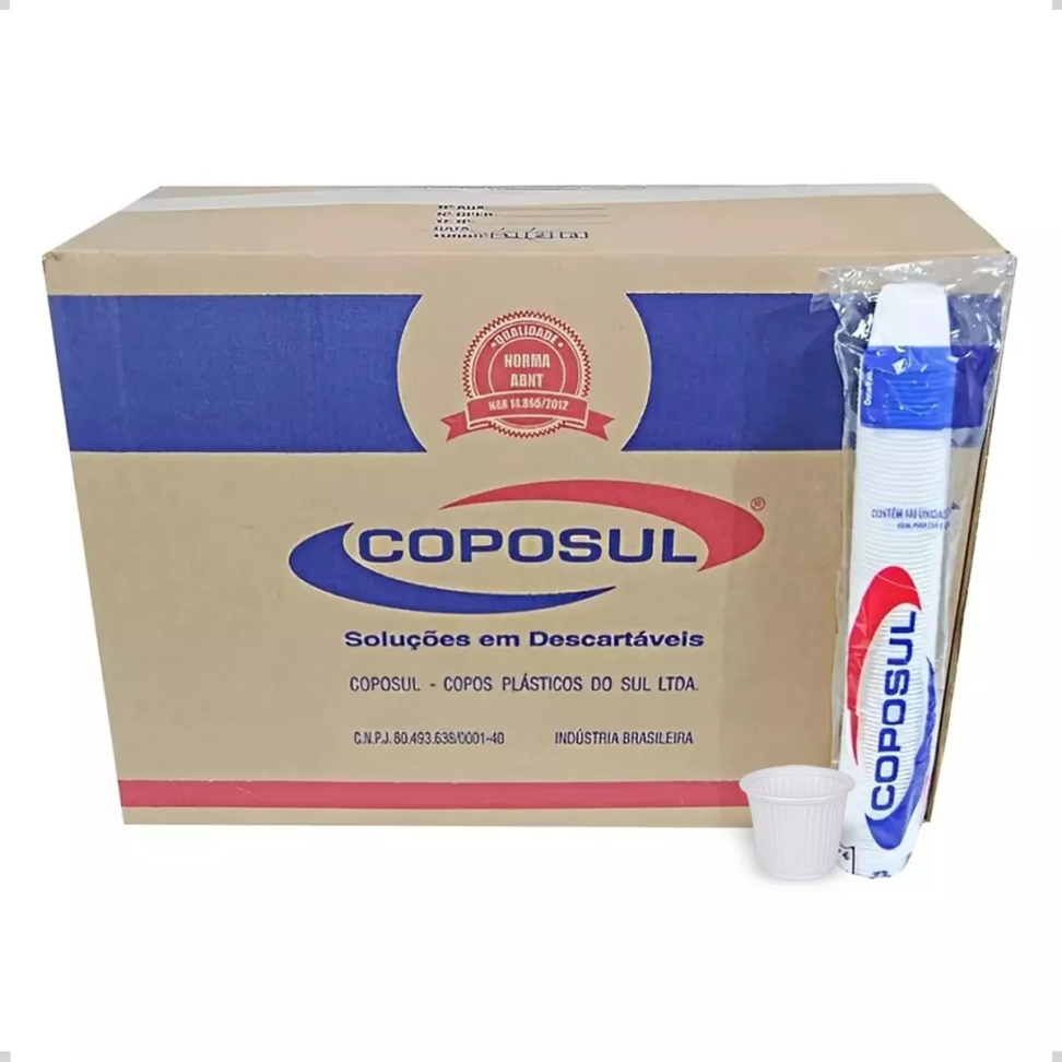Copo Descartável 50ml Coposul Chá Café C/100 Unidade