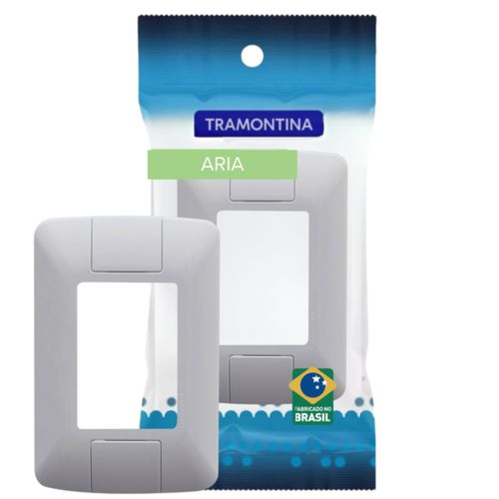 Placa 3 Postos Tramontina 4 x 2 Aria Branco