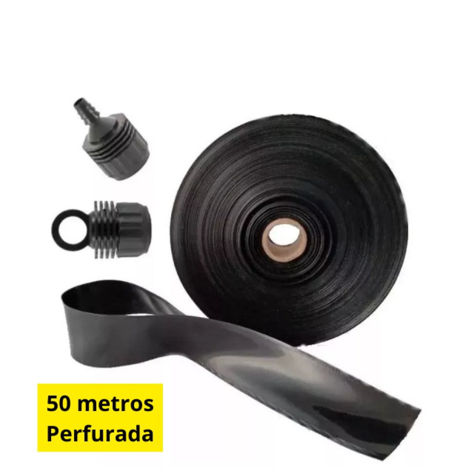 Mangueira para Irrigação Santeno 50m com 2 Conexões