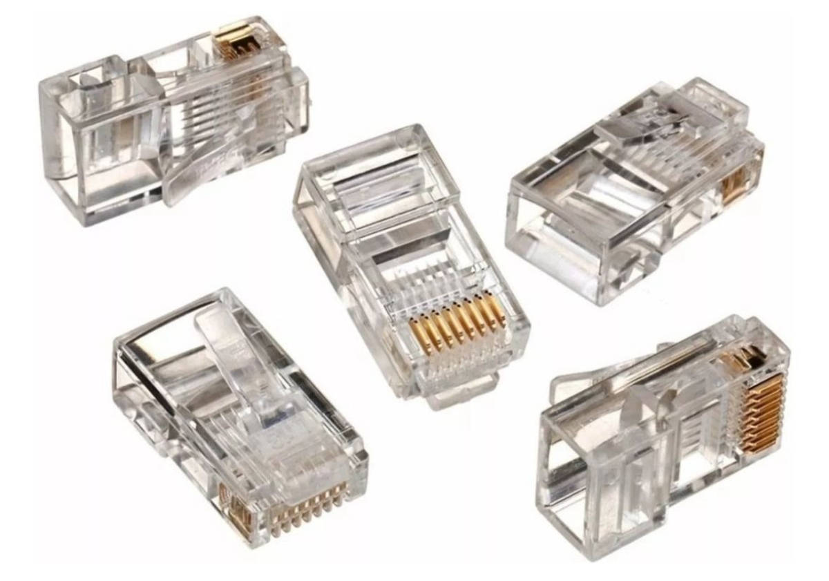 Conector de Cabo de Rede RJ45 Macho CAT5E