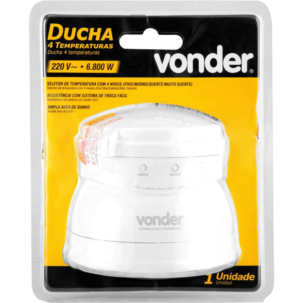 Ducha Vonder 4T 6.800W 220V Branca
