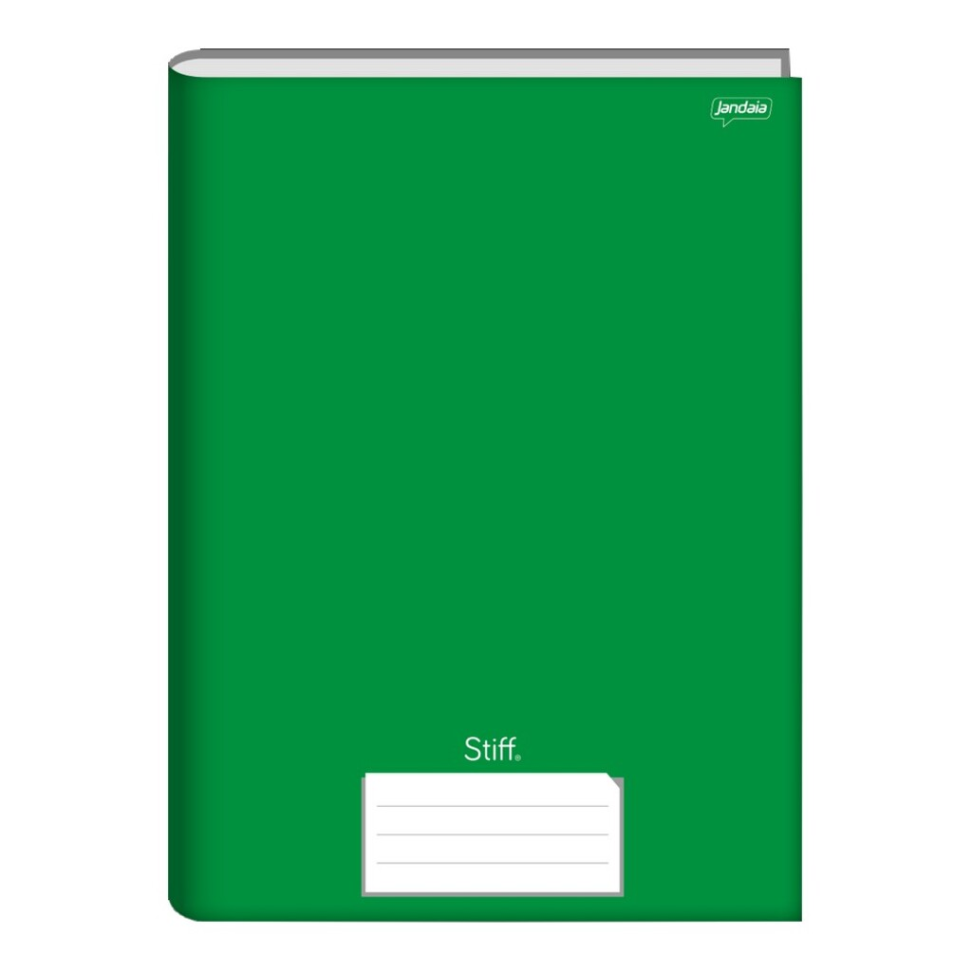 Caderno Capa Dura Costurado Stiif 96fls Verde