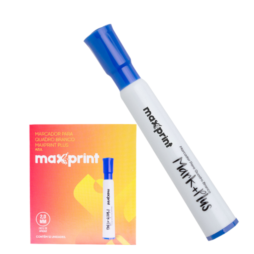 Marcador de Quadro Branco MaxPrint Azul