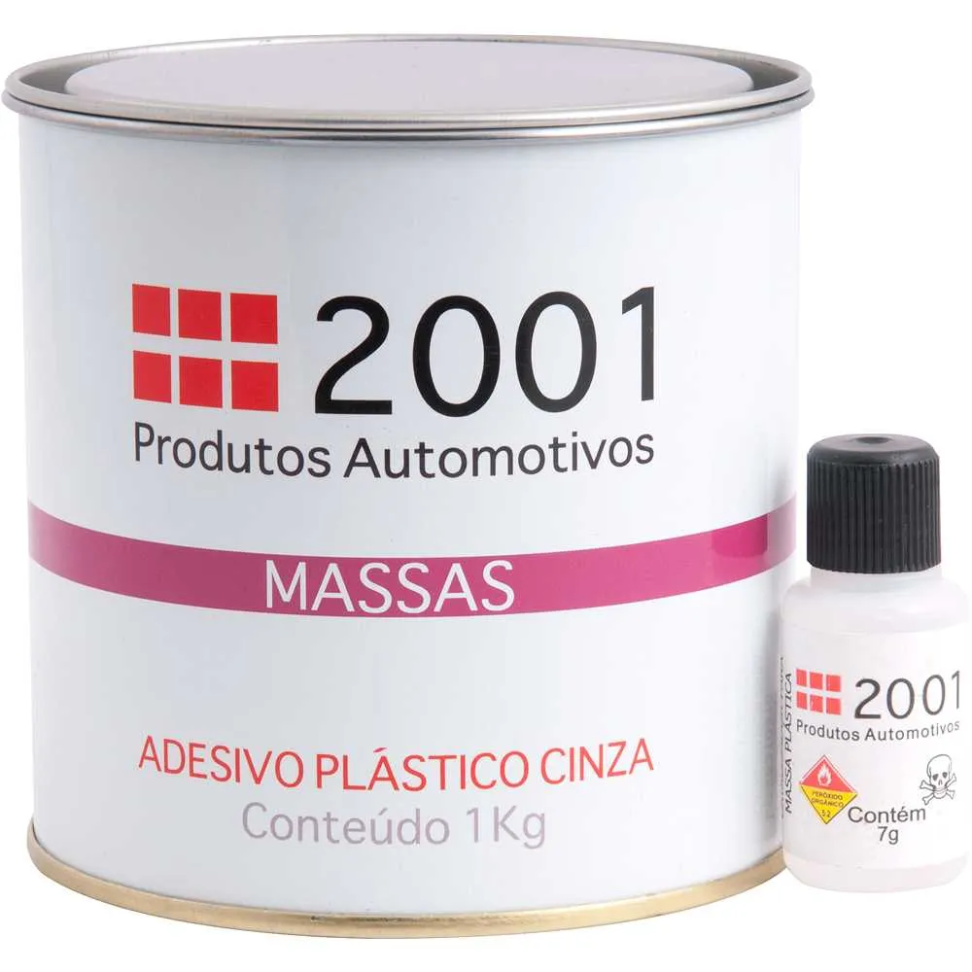 Adesivo Plastico Vonder Com Catalisador 1kg Cinza