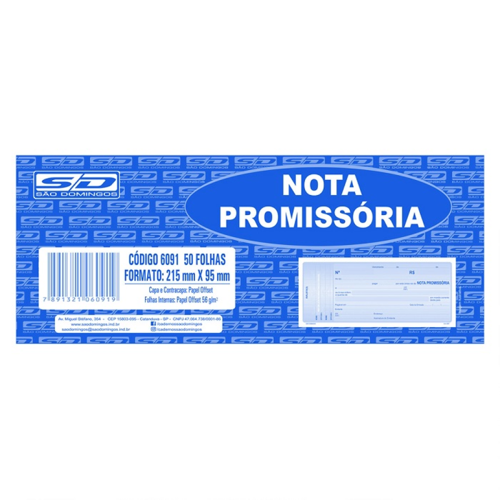 Nota Promissória São Domingos 50fls